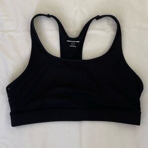 Humankind Sporty Swim Top in Black